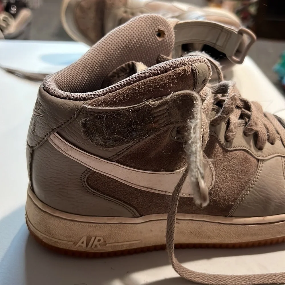 Nike Air Air Force 1 High Top Shoes, 7Y